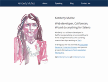 Tablet Screenshot of kimberlymunoz.com